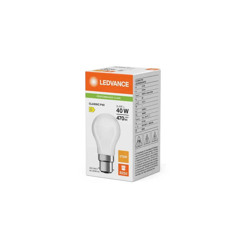 Lampă LED 3.4W 827 B22D CLP4082722FG5