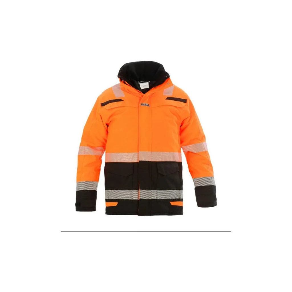 Jachetă Parka reflectorizantă Hi-vis portocalie/neagră L EU:52-54 RS Line Utah Hydrowear 072395OBL