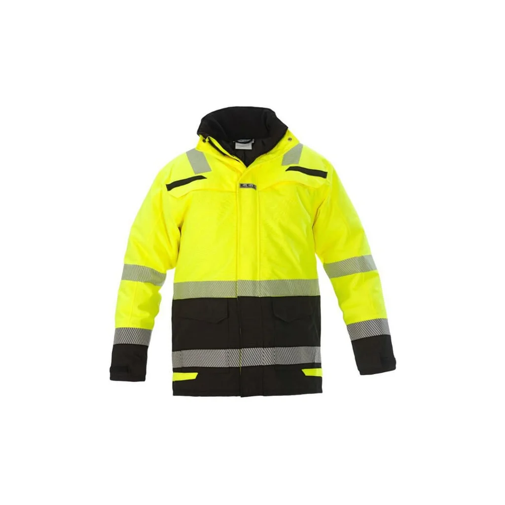 Jachetă Parka reflectorizantă Hi-vis galbenă/neagră 3XL EU:62 RS Line Uddel Hydrowear 072398YBP3XL