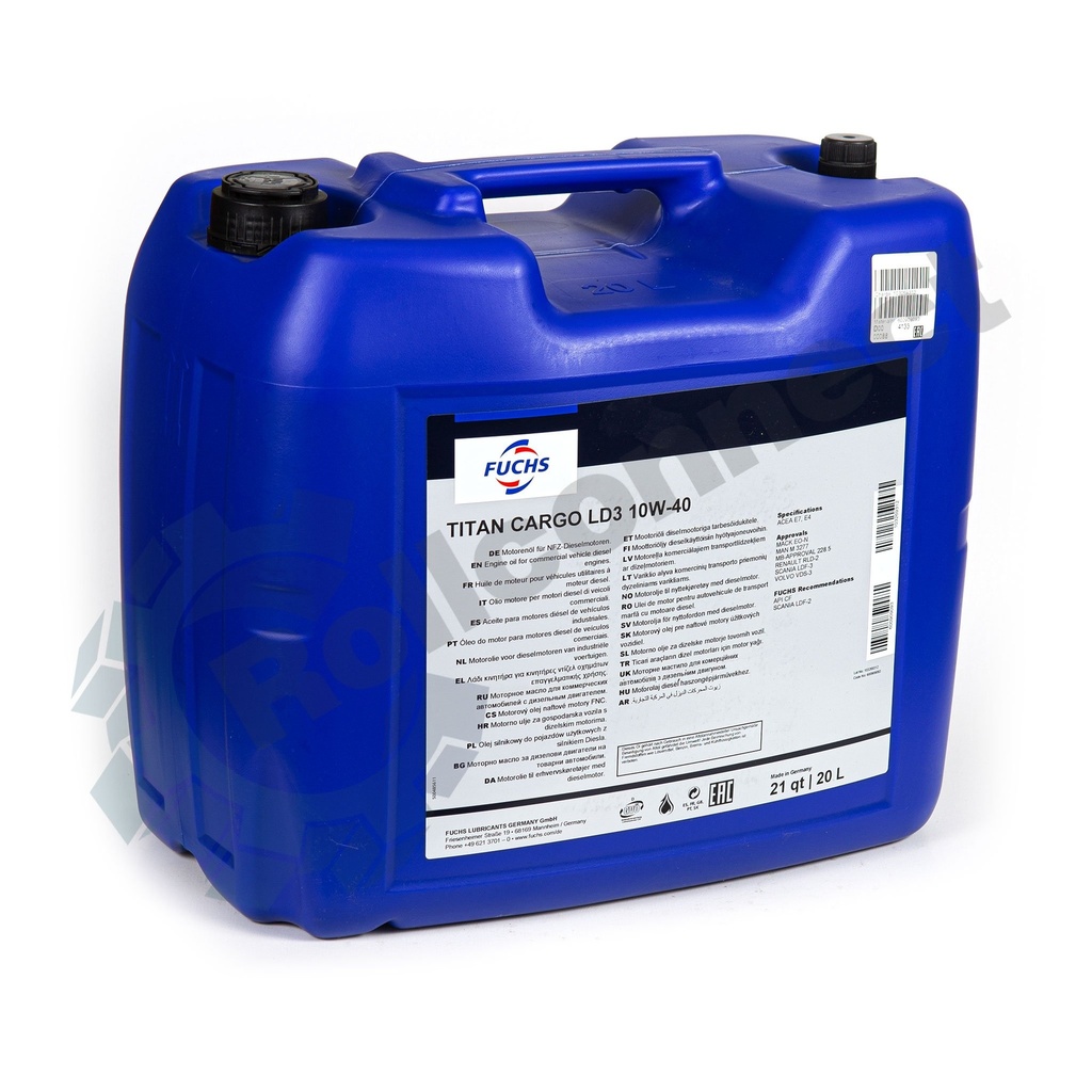 Ulei motor, Fuchs Titan Cargo LD3 EVO 10W-40, 20L