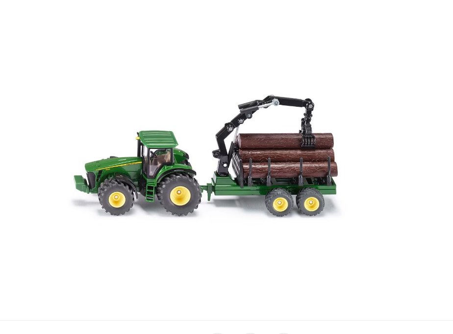 TRACTOR JOHN DEERE 8430 CU REMORCA TOY