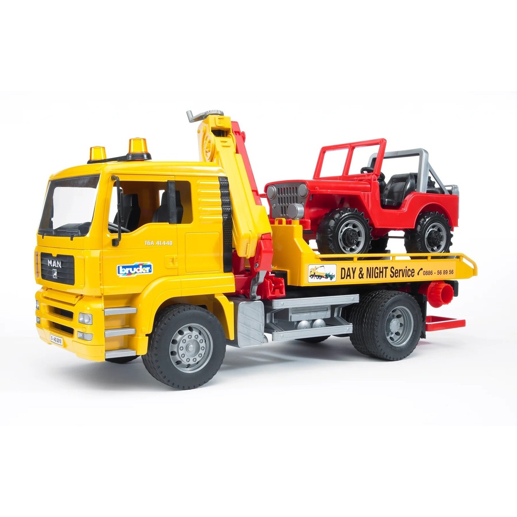 CAMIONETA PLATFORMA REMORCARE MAN SI JEEP TOY