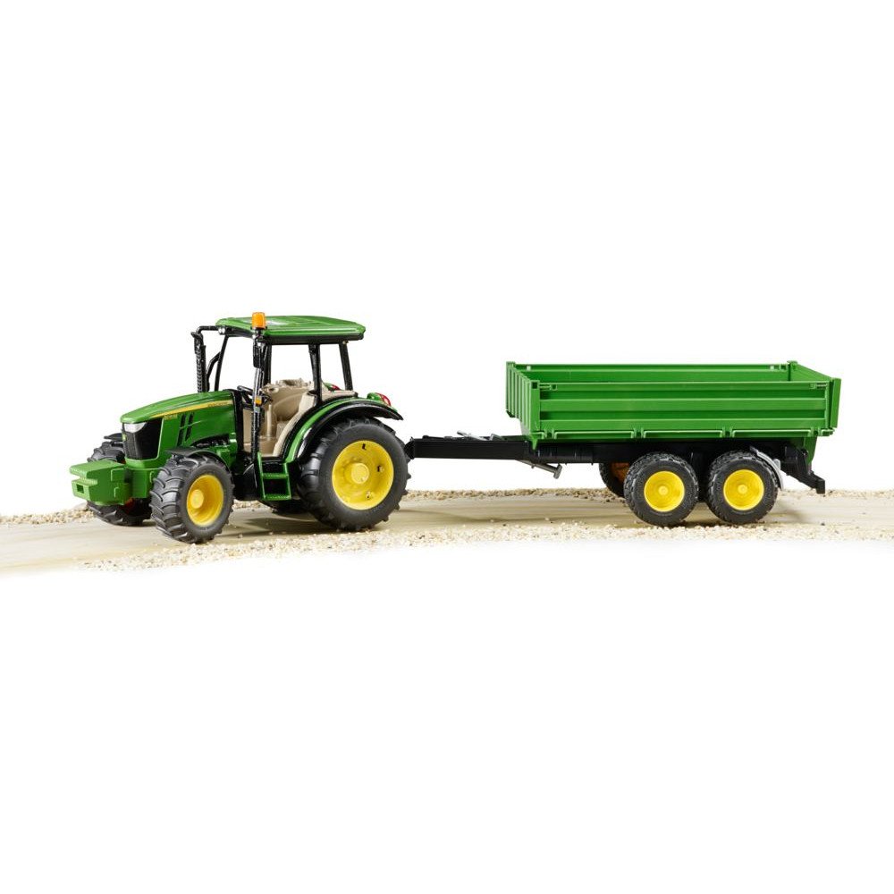 TRACTOR JOHN DEERE 5115M CU REMORCA BASCULABILA TOY