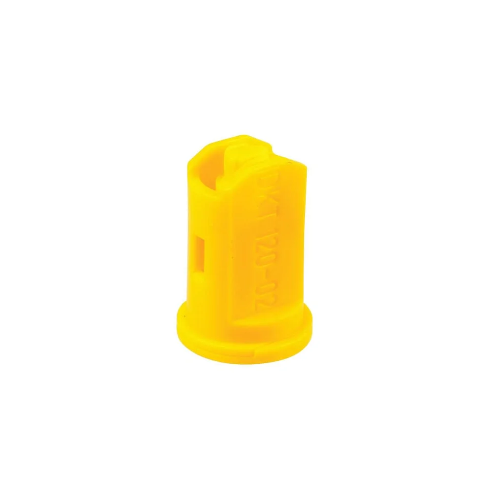 Duză cu ventilator dublu pentru injecție de aer IDKT 120° 02 plastic galben Lechler IDKT12002POM