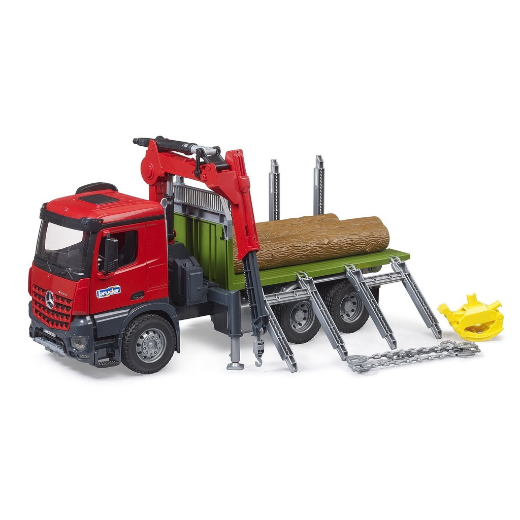 CAMION LEMNE CU MACARA SI BUSTENI MB AROCS TOY