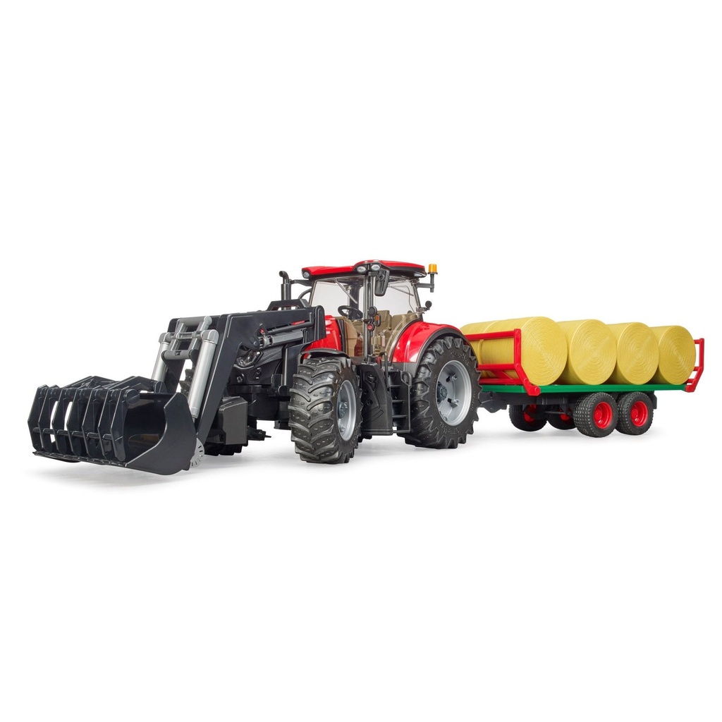 TRACTOR CASE IH OPTUM 300 CVX CU INCARCATOR SI REMORCA TOY
