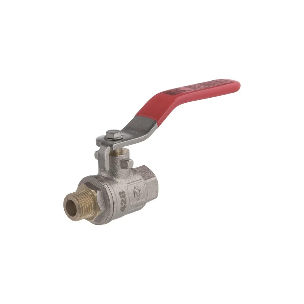 Robinet cu bilă BSP tată/mamă 1/4", mâner oțel inoxidabil KS14MKR