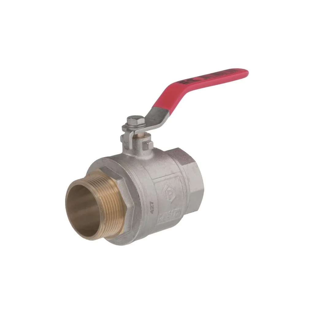 Robinet cu bilă BSP tată/mamă 1 1/2", mâner oțel inoxidabil KS112MKR
