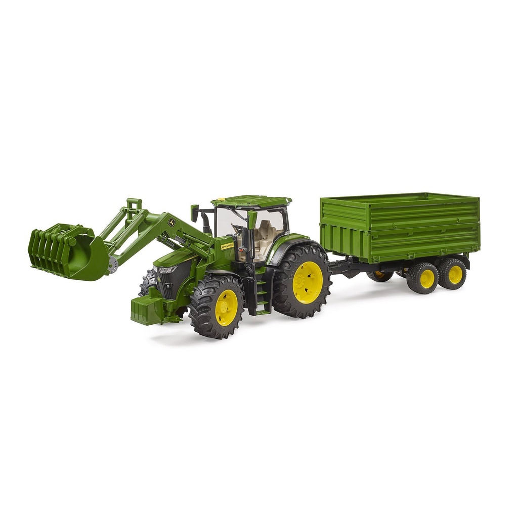 TRACTOR JOHN DEERE 7R 350 CU INCARCATOR SI REMORCA TOY