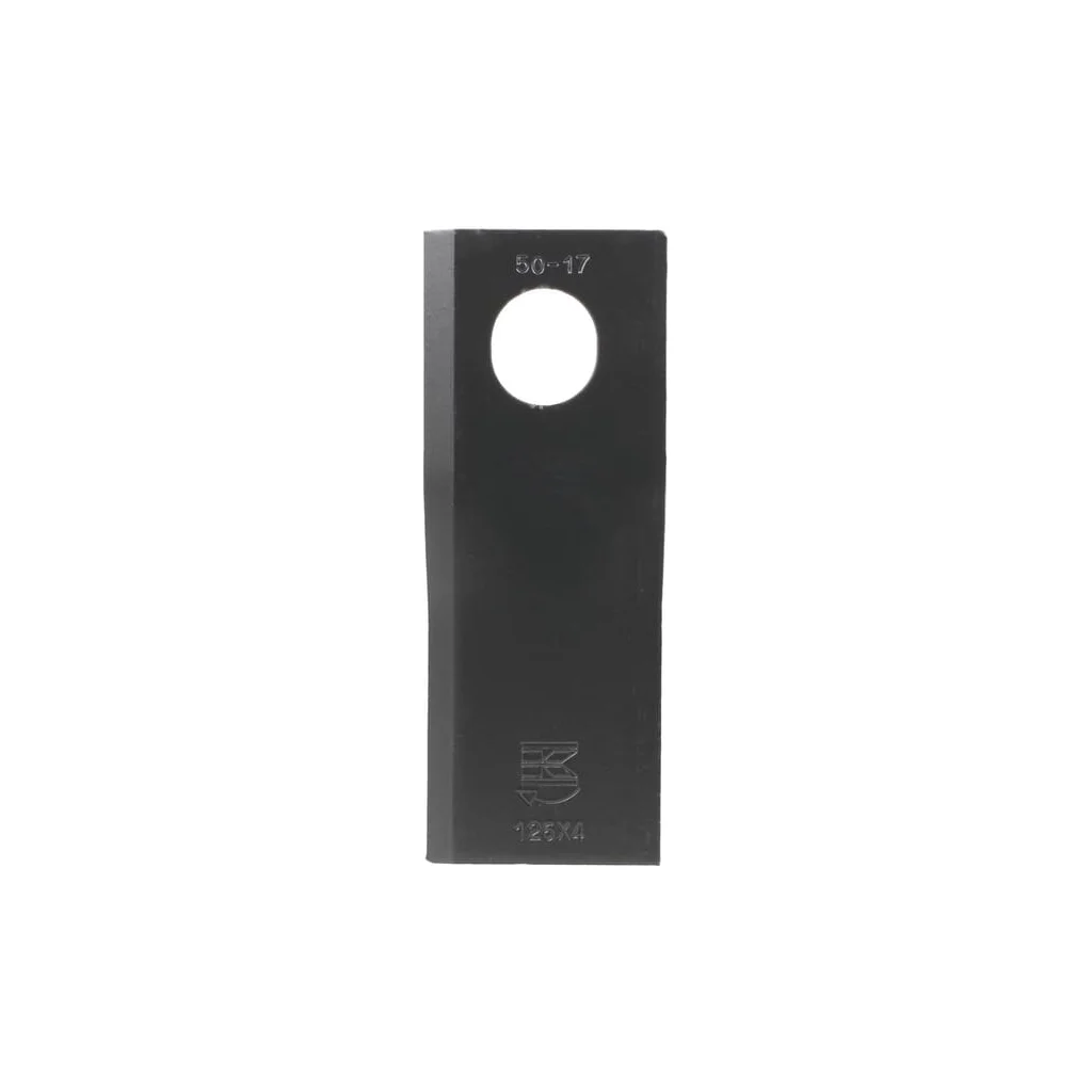 Lamă cositoare dreapta 126x47x4mm orificiu 23x20,5mm oval pachet 25 buc. potrivită pentru Taarup KT5611040001KR