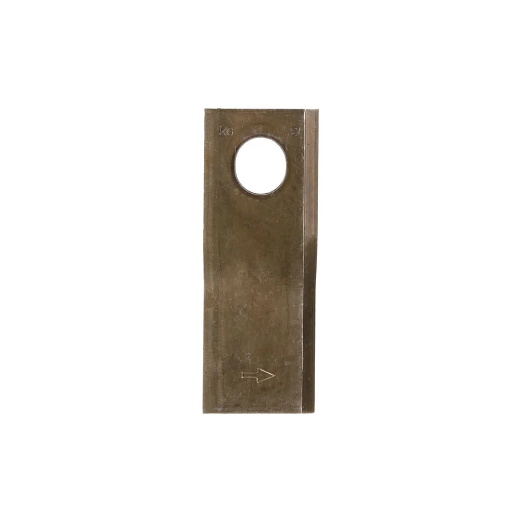 Lamă cositoare stânga 126x47x4mm orificiu 23x20,5mm oval pachet 25 buc. potrivită pentru Taarup KT5611090001