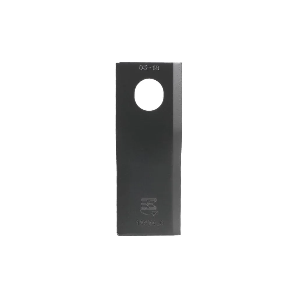 Lamă cositoare stânga 126x47x4mm orificiu 23x20,5mm oval pachet 25 buc. potrivită pentru Taarup KT56110900KR