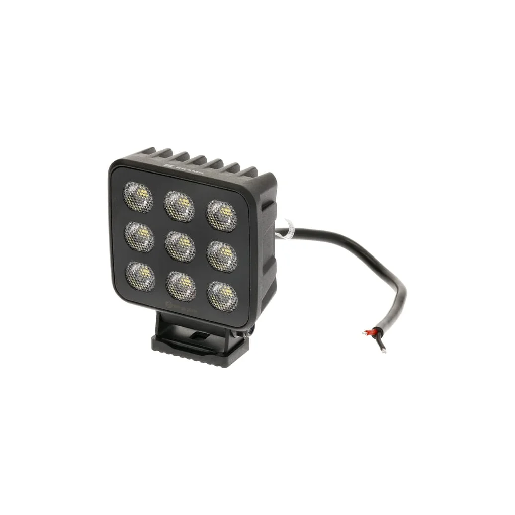 Lampă de lucru LED, 90W, 6800lm, pătrat, 12/24V, alb, 108x120.7x52.7mm mufă Deutsch, flux, 18 LED-uri LA10833