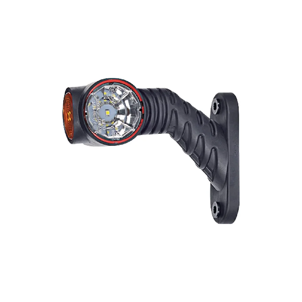 Lumină poziție LED, dreapta, 0,7/1,4W, 12-24V, alb/portocaliu/roșu, 110x55x125mm, 3 LED-uri, LA30017