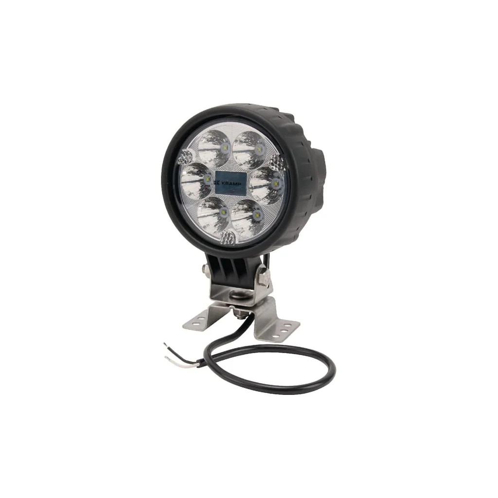 Lampă de lucru LED, 25W, 2000lm, rotundă, 10/30V, diametru 117mm, lumină spot, 6 LED-uri LA10015