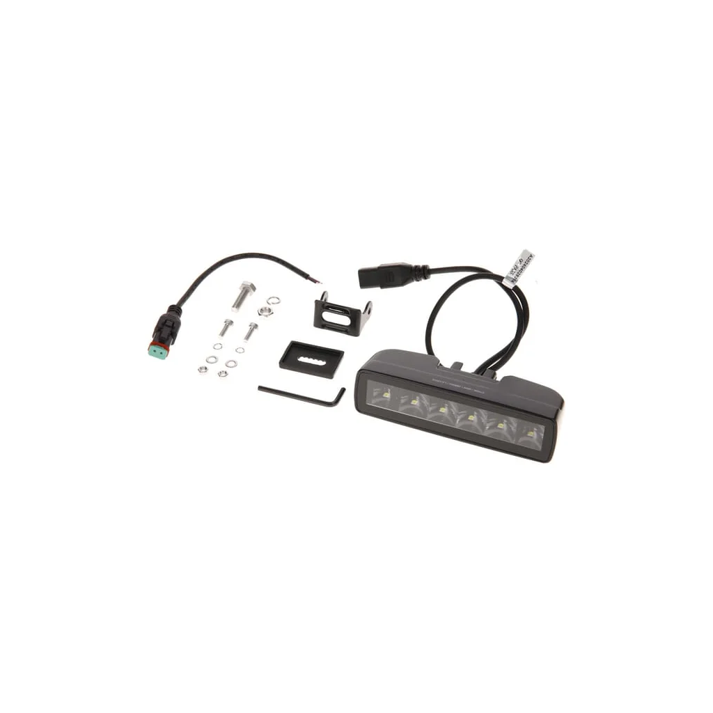 Lampă de lucru indirectă cu LED-uri, 30W, 2880lm, dreptunghiulară, 12/24V, albă, 157x49.7x60mm mufă Deutsch, spot, 6 LED-uri LA1