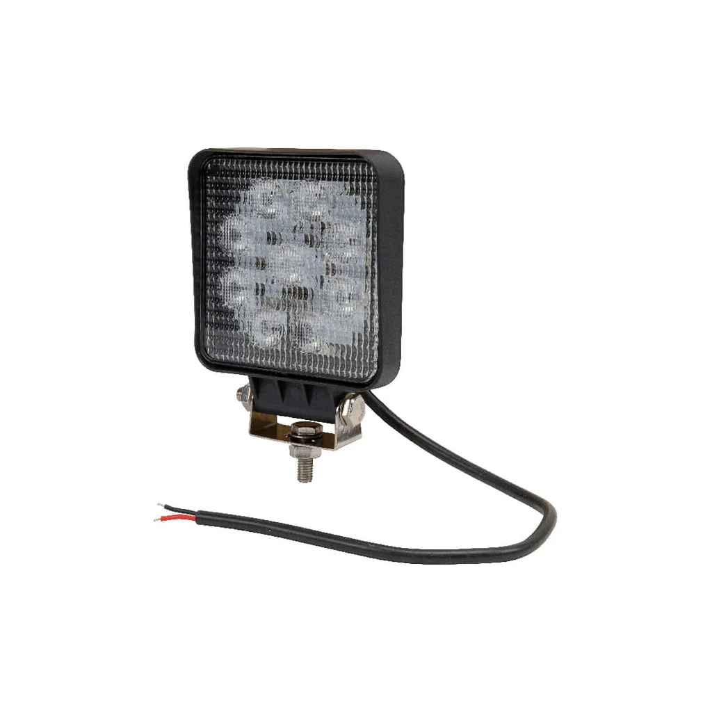 Lampă de lucru LED 27W 2376lm pătrată 10-30V 109x41x109mm tip flood LA10052