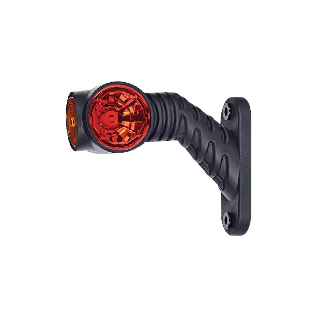 Lumină poziție LED, stânga, 0,7/1,4W, 12-24V, alb/portocaliu/roșu, 110x55x125mm, 3 LED-uri, LA30016