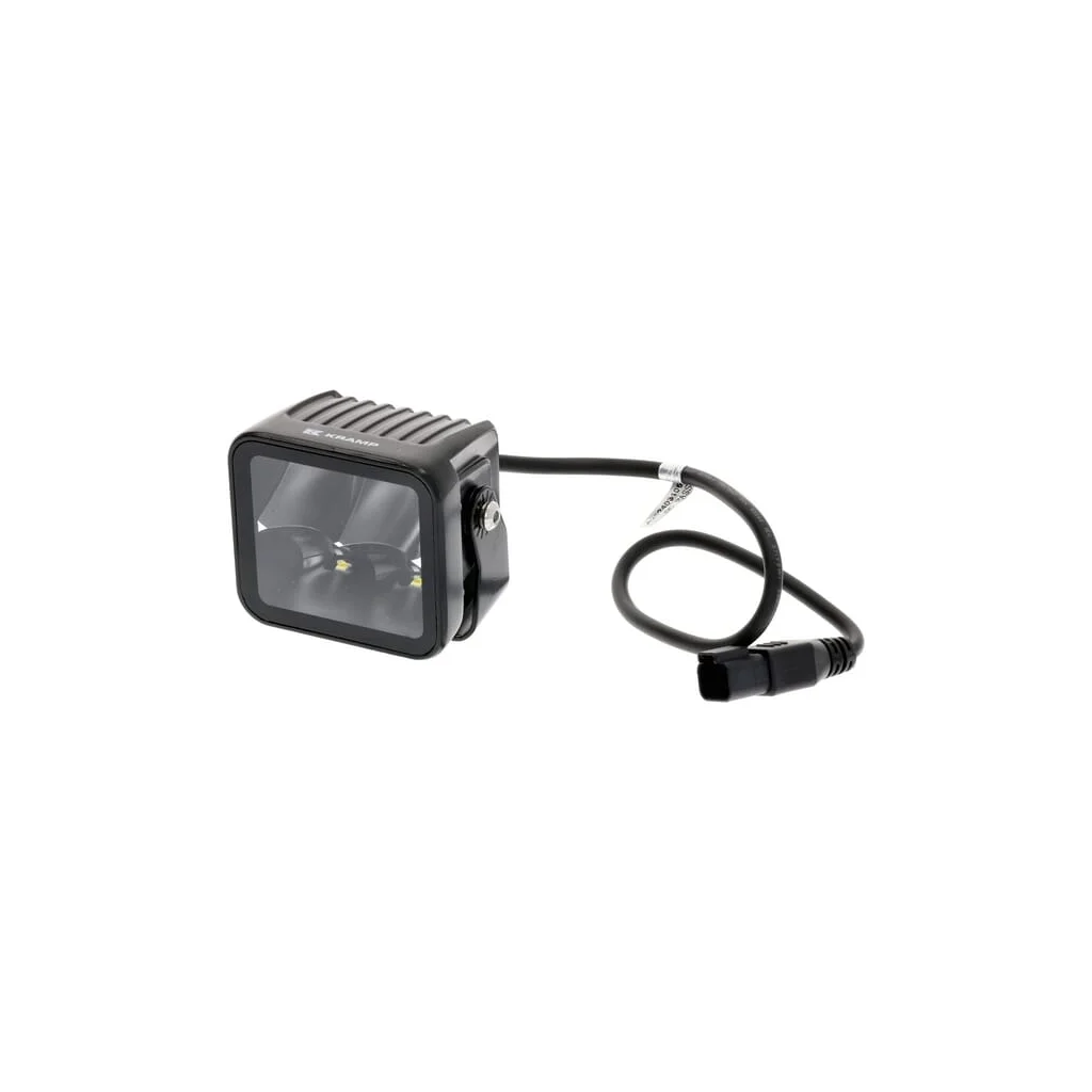 Lampă de lucru indirectă cu LED-uri, 40W, 4800lm, pătrat, 12/24V, alb, 81x82.5x67.5mm mufă Deutsch, spot, 4 LED-uri LA10607