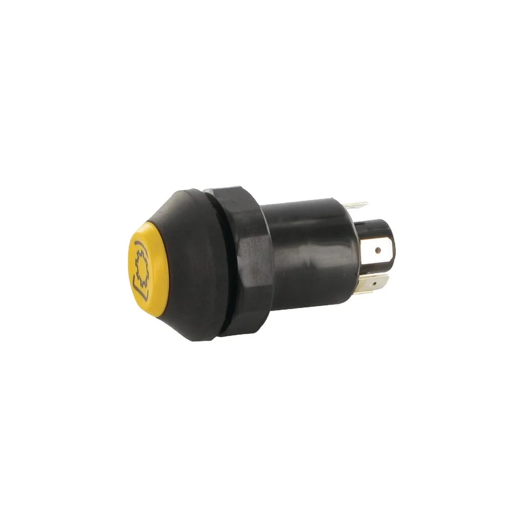 Comutator tip buton cardan rotund galben 11110370PN