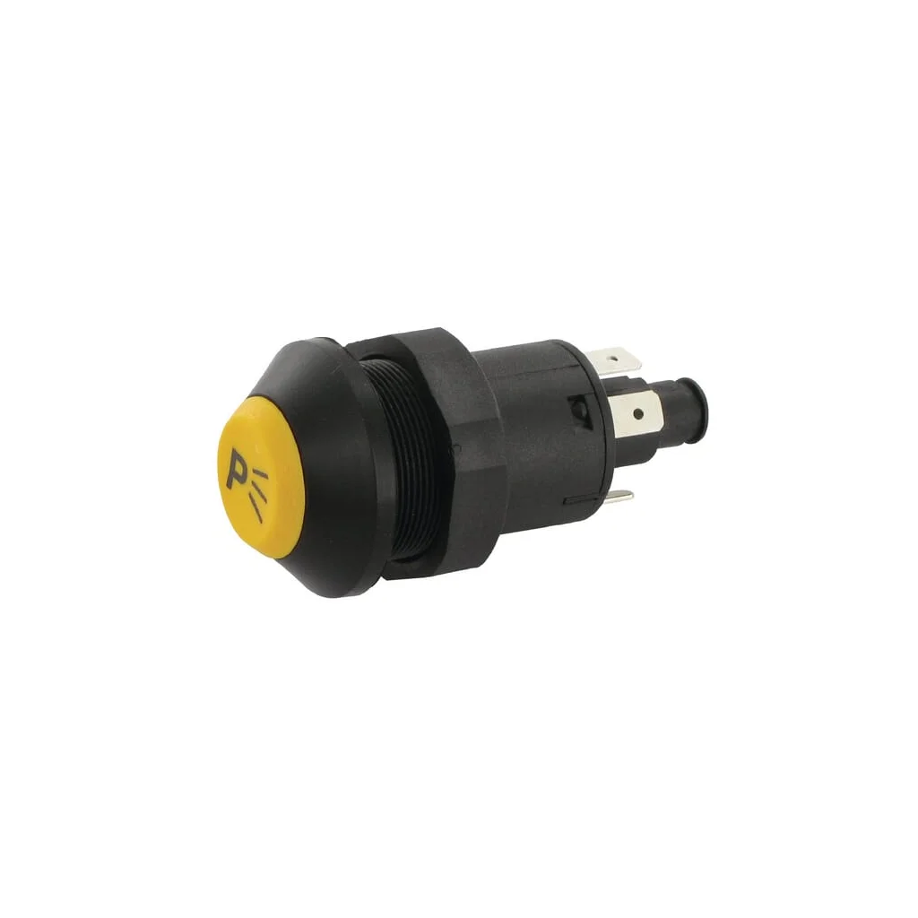Comutator tip buton lumini parcare rotund galben 11130030PN