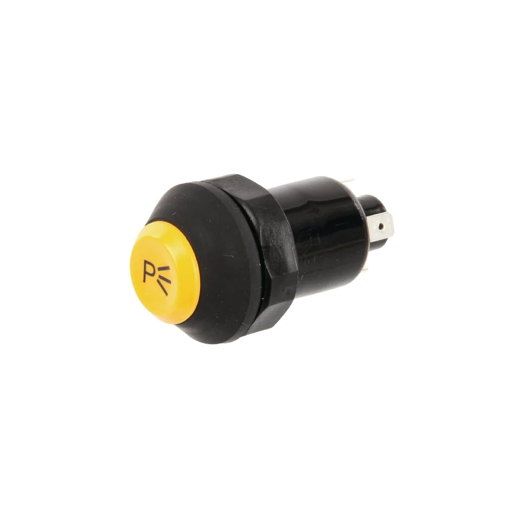 Comutator tip buton lumini parcare rotund galben 11130800PN