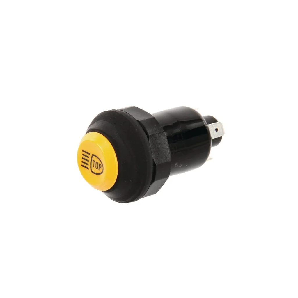 Comutator tip buton lumini superioare rotund galben 11130300PN