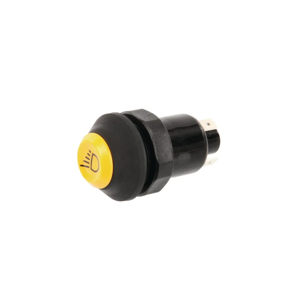 Comutator tip buton lumini de lucru rotund galben 11130170PN