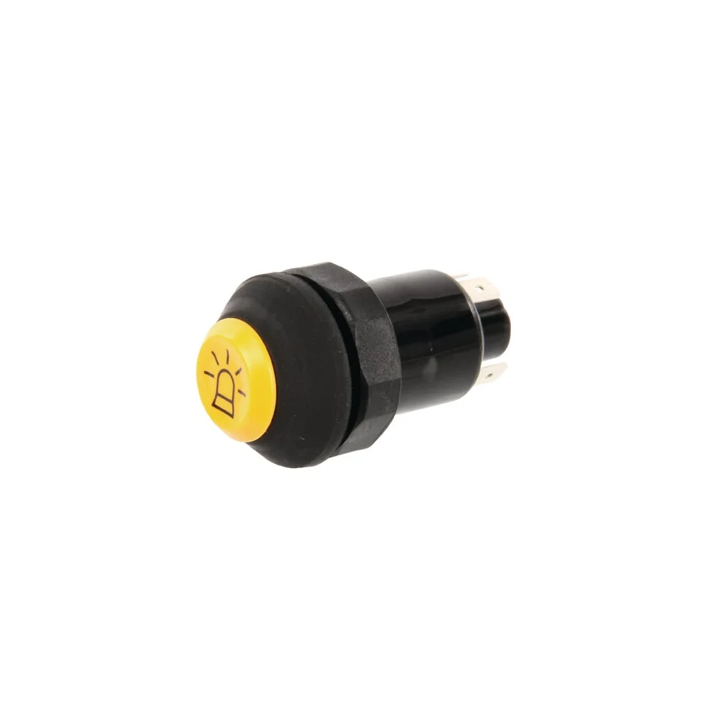 Comutator tip buton girofar rotund galben 11130090PN