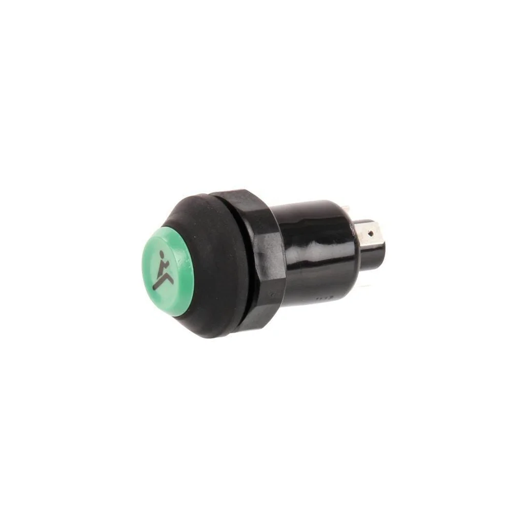 Comutator tip buton rapid rotund verde 11130410PN