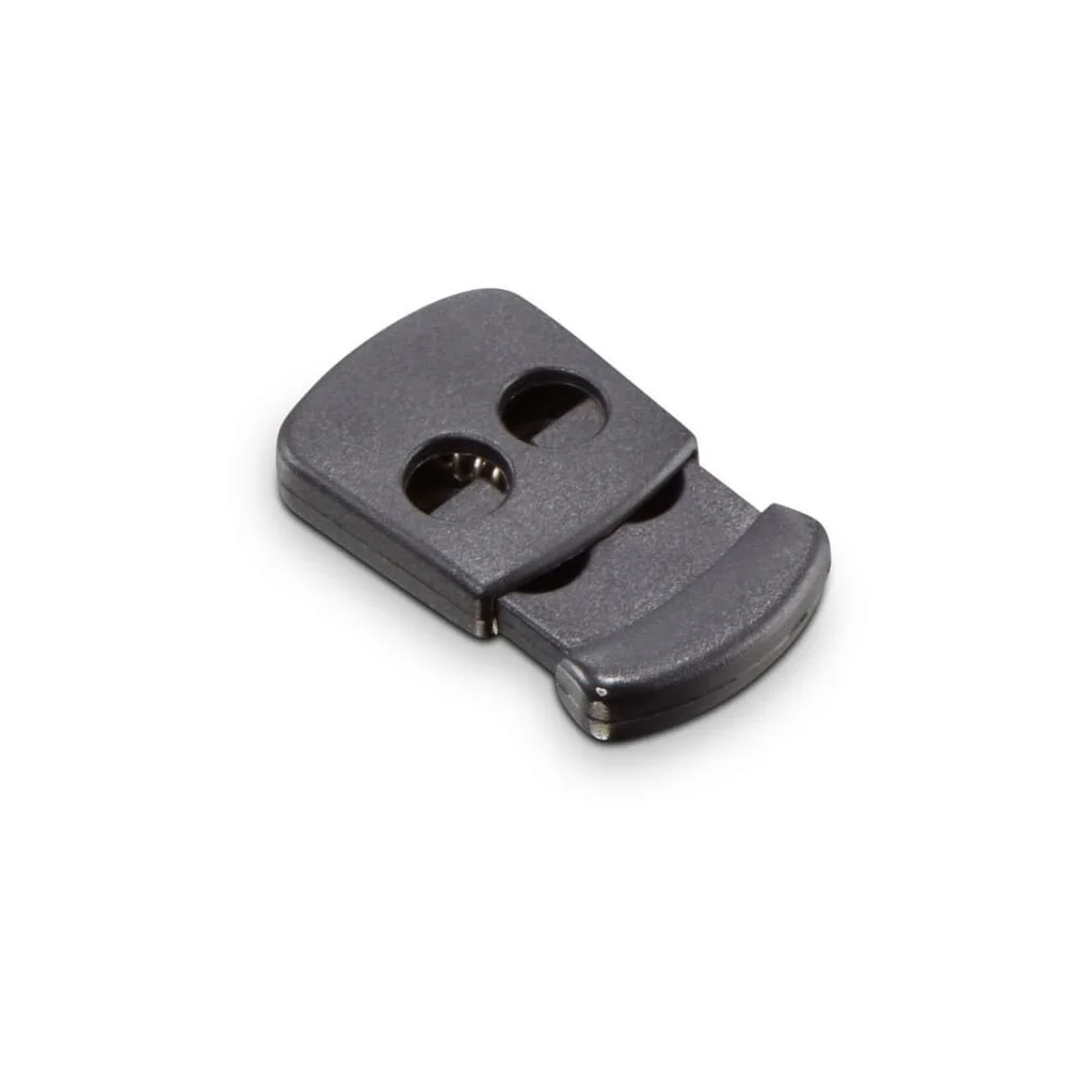 Opritor de cordoane, dublu, pentru diametrul funiilor de 3-5 mm, plastic negru PL11783