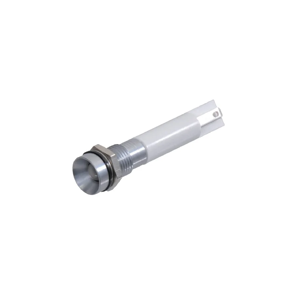 Lumină de avertizare LED, 12V, albă, cu șurub, diametru 9,5mm, APEM Q8R1GXXW12E