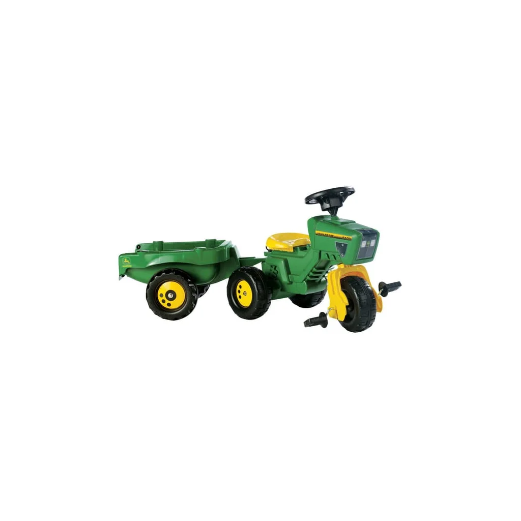 Tractor cu pedale John Deere cu încărcător frontal şi remorcă rollyTrac Rolly Toys R05276