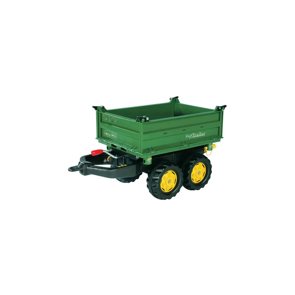 Remorcă basculabilă Mega cu deschidere pe 3 laturi, verde închis R12200