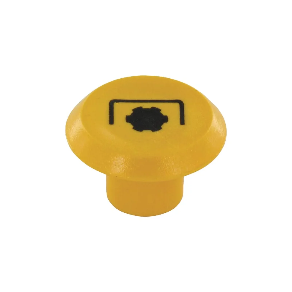 Capac buton, priză de putere, rotundă, galbenă 113163330PN