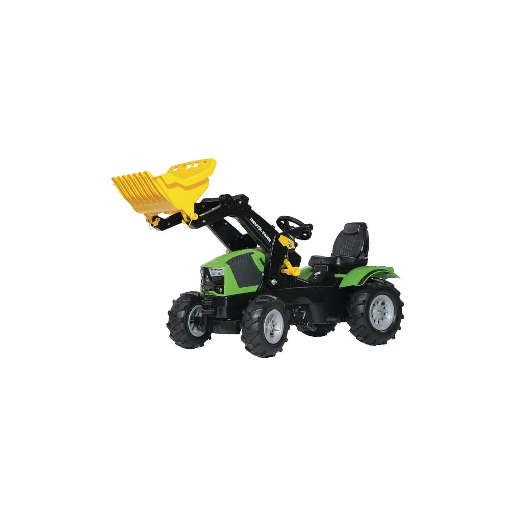 Tractor cu pedale Deutz-Fahr 5120 cu încărcător frontal și anvelope pe aer rollyFarmtrac Rolly Toys R61121