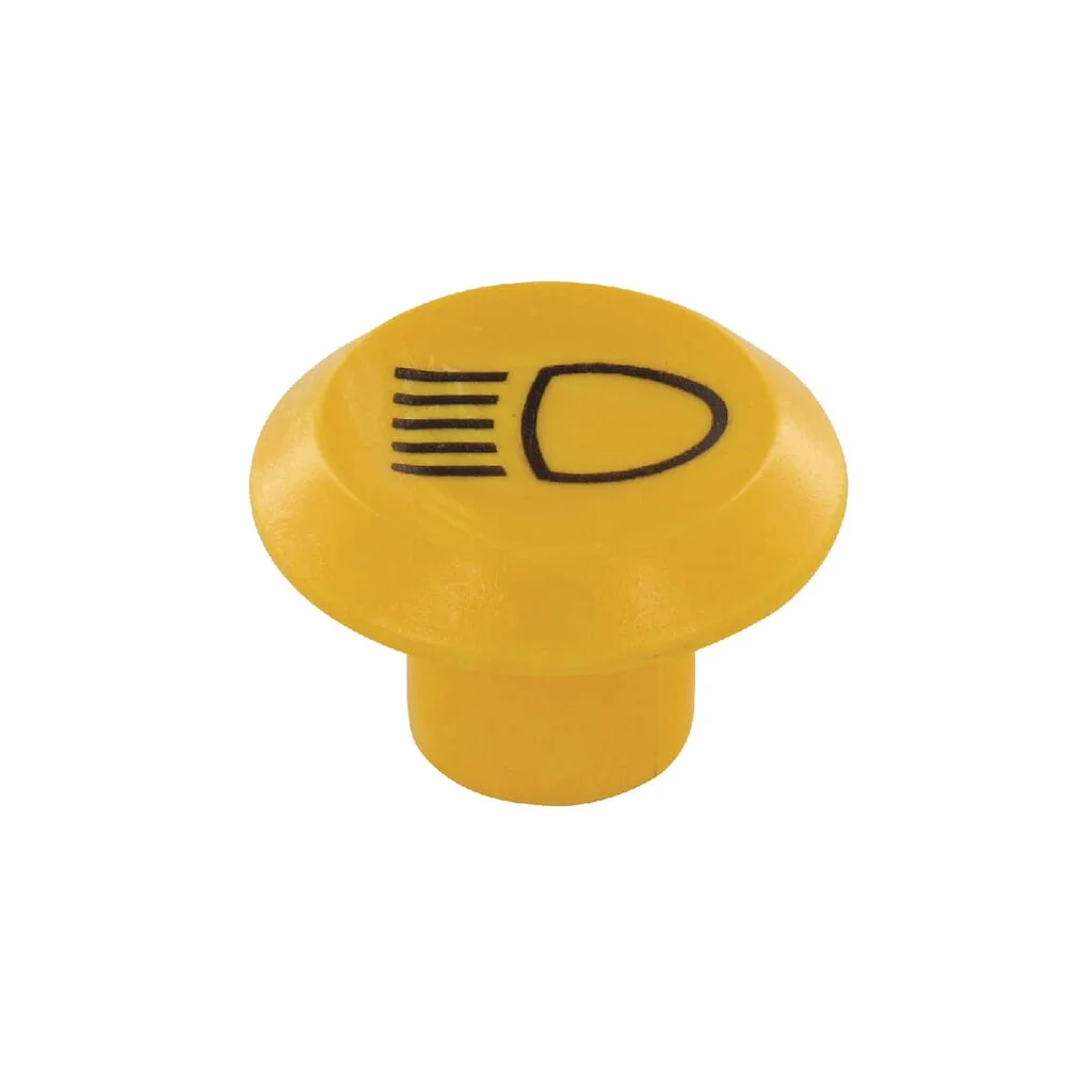 Capac buton fază scurtă rotund galben 11316290PN