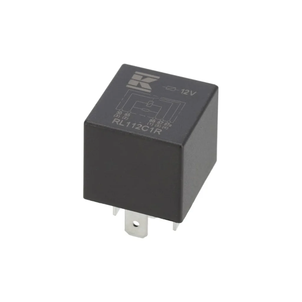Releu mini 12V, interschimbare, 30A/40A, cu rezistor, fără suport RL112C1R
