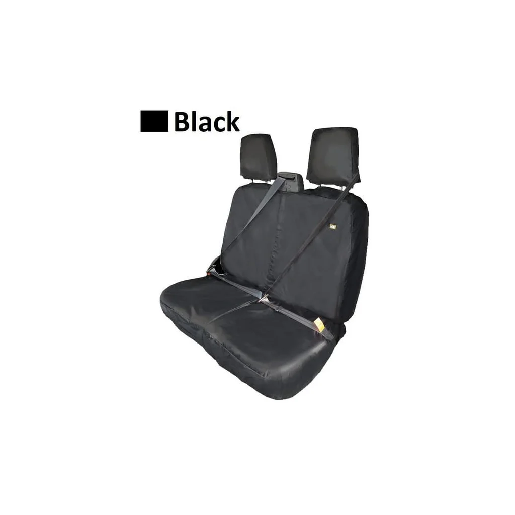 Husă scaun, furgonetă dublă pasageri, neagră, tetieră separată, 5 piese, potrivită pentru Ford Transit 2014 SC50215