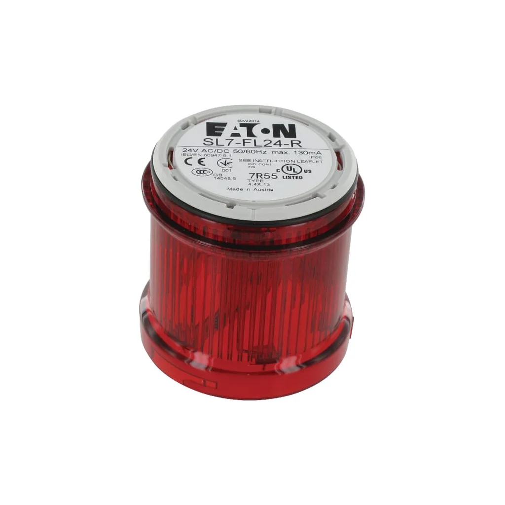 Lumină stroboscopică LED, roșie 24V SL7FL24R