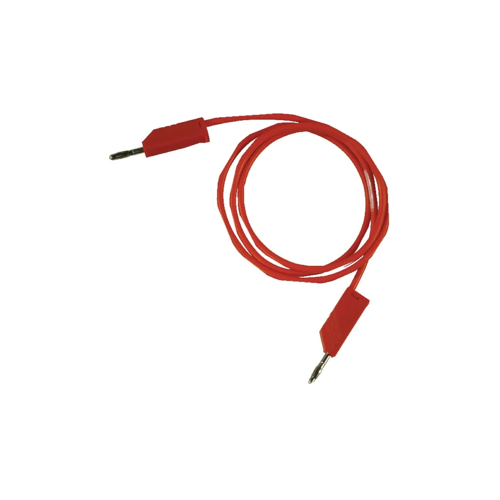 Cablu 2x mufă 4mm roșu 1m SML100RN