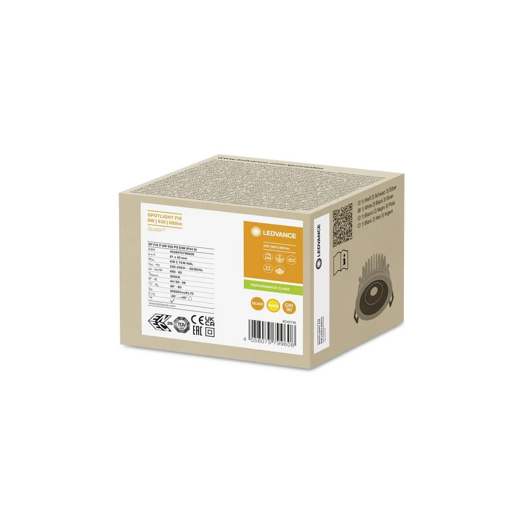 Corp de iluminat LED Spot 8W 830 SPF8940PSD44SI