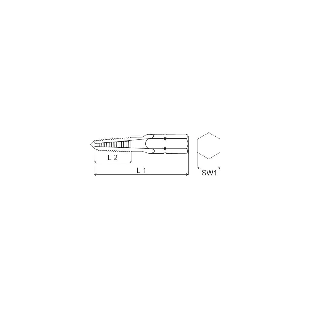 Bit robinet 1/4" indiv 3mm TAS3