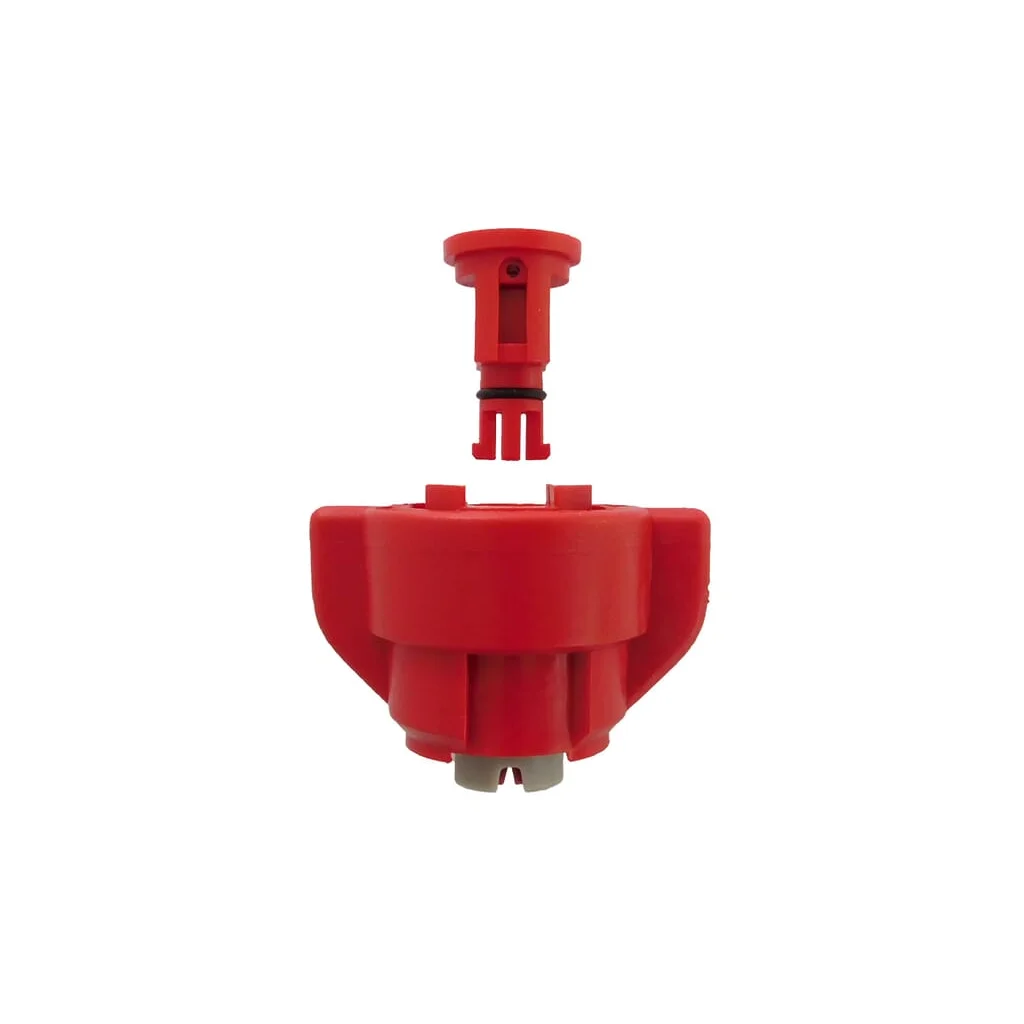 Duză injecție aer TD 60° 04, roșie/gri, din material ceramic, Agrotop TD6004