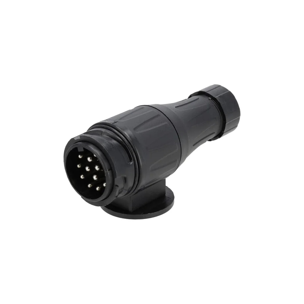 Mufă remorcă 13 pini, plastic, 12V, tip lung, terminale cu șurub (pachet de 10 buc) TR00005KRPACK