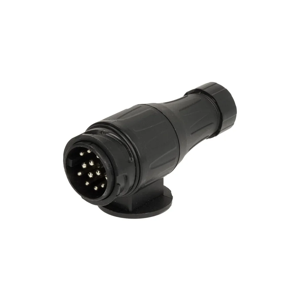 Ștecher de remorcă cu 13 pini, plastic, 12V, tip lung, conectori cu șurub TR00005KR