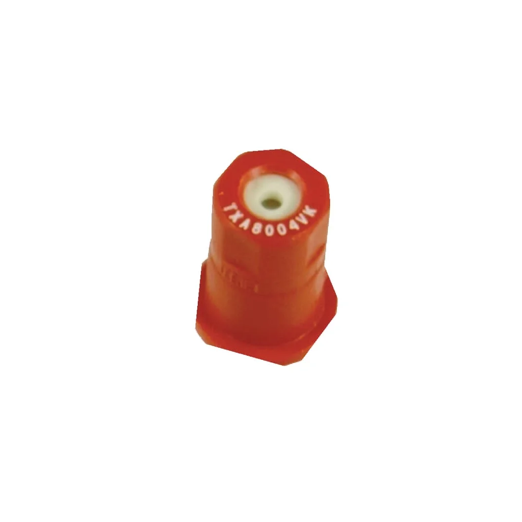 Duză conică goală TXA 80° 04 roșie din material ceramic TeeJet TXA8004VK