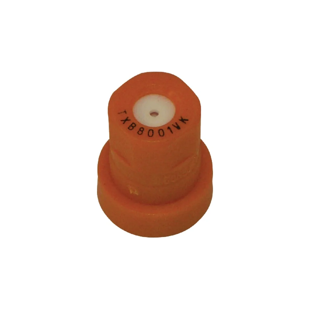 Duză conică goală TXB 80° 01 portocalie din material ceramic TeeJet TXB8001VK