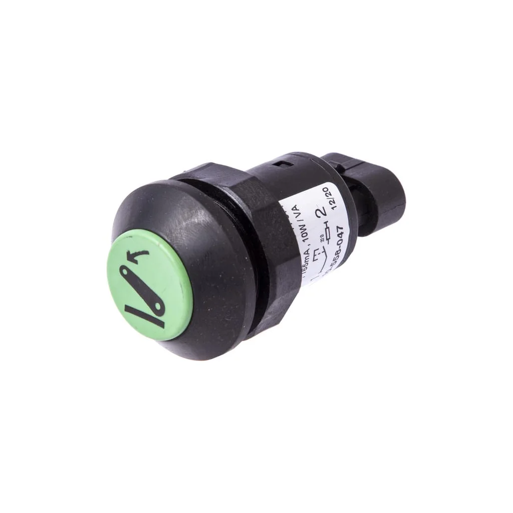 Comutator tip buton coborâre cuplaj rotund verde 11911014PN