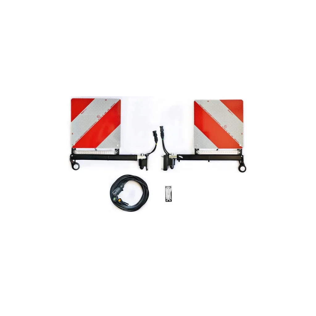 Set indicator pericol - cu lumini (LED), suport telescopic cu schimbare rapidă, retractabil, lumină spate 12V V314DYNKR